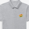 Men’s Polo T-Shirt with Sri Design grey melange