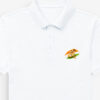 Men’s Polo T-Shirt with Sri Design white