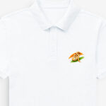 Men’s Polo T-Shirt with Sri Design white